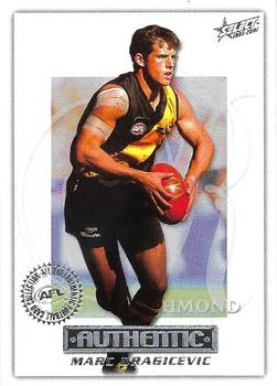 2001 Select AFL Authentic #128 Marc Dragicevic Front